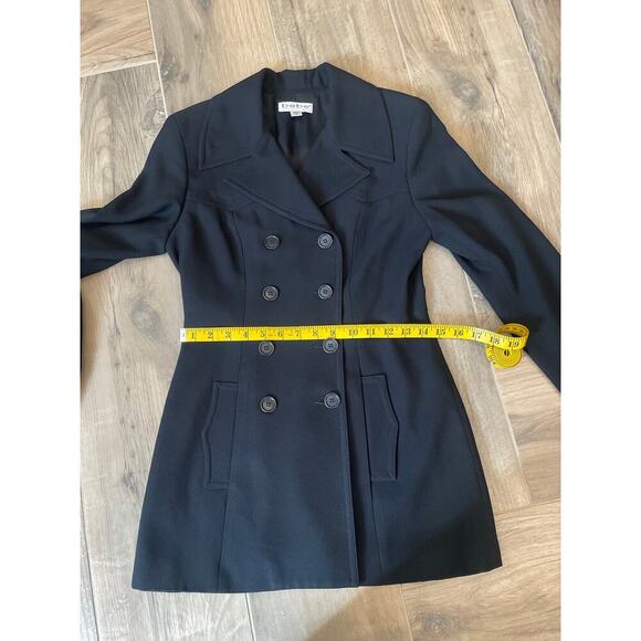 Vintage Bebe Women’s Double Breasted Black Jacket size 4 - Picture 10 of 13